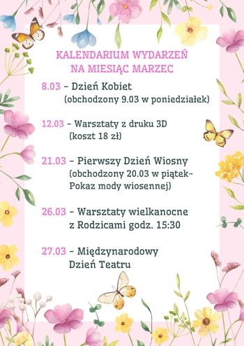 Kalendarium - MARZEC