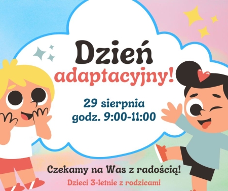 Dzień adaptacyjny w naszym przedszkolu
