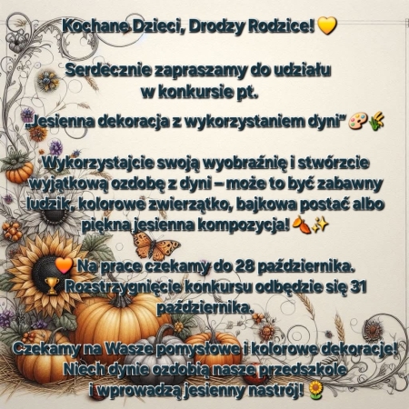 Jesienny konkurs dla dzieci i Rodziców