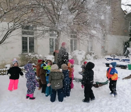 Zimowe zabawy w ogrodzie!